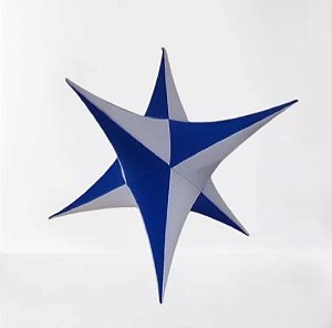 Kit 6 Estrelas De Tecido 1,05 Cm² Várias Cores