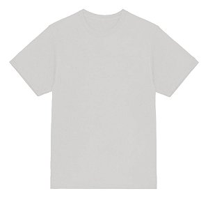 Camiseta básica  UNISSEX  Branco  fio 30.1 penteado reforço na gola - 190 G -  Modelagem Streetwear - Gola canelada 2x1 .