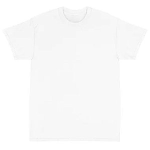 Camiseta básica  UNISSEX Branca fio 30.1 penteado reforço na gola - 170 G -  Modelagem Surfwear - Gola canelada 1x1 .