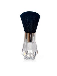 Espanador Talqueira Luxo Transparente Cabeleireiro Barbearia