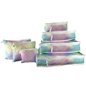 KIT ORGANIZADOR DE MALA PERSONALIZADO - 7 PÇS