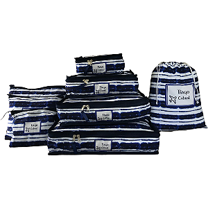 ORGANIZADOR DE MALA MASCULINO - KIT 8 PEÇAS