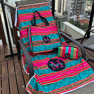 KIT PRAIA PERSONALIZADO – CANGA, BOLSA E NECESSAIRE!