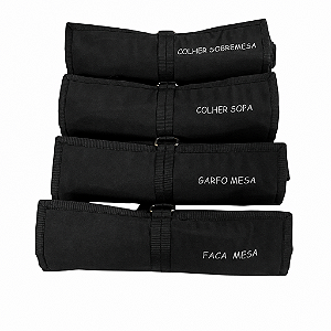 Kit Organizador de Faqueiro 4 Peças em Feltro Antioxidação | Composição Fixa | Ágile Ateliê