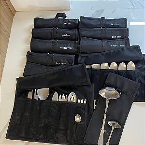 Kit Organizador de Faqueiro 130 Peças em Feltro Antioxidação | Linha Clássica | Ágile Ateliê