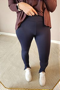 Calça lipo c ziper tratorado sem costura preto