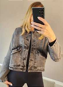 Jaqueta cropped black