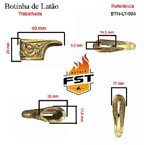 1 Pcs Guarda Em Latão botinha trabalhada para espada espada adaga ! escovado !