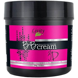 Escova Progressiva BB Cream 3D Capilar BTX  Livity 200g