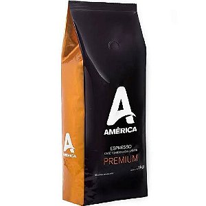 Café América Premium Espresso em Grãos 1kg
