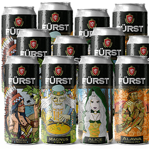 Kit Degustação Premium IPA Fürst | 12 Latões 473ml | 4 Estilos Exclusivos