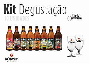 Kit Degustação Master Fürst | 8 Cervejas Artesanais 600ml + 2 Taças | Jornada Sensorial Completa