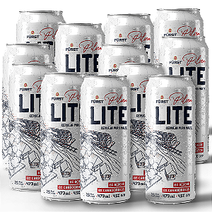 Cerveja Fürst Lite | Low Carb, Zero Açúcar, 100% Malte | 4,5% abv | 12 Latões 473ml | Premiada Internacionalmente