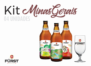 Kit Minas Gerais Fürst | 3 Cervejas Premium 600ml + 1 Taça Exclusiva | Experiência Artesanal Mineira