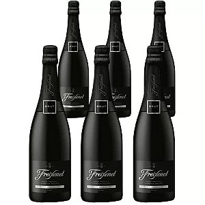 Kit 6 Garrafas Espumante Freixenet Córdon Negro Brut 750 mL