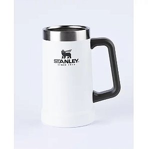 Caneca Térmico De Cerveja Stanley com Tampa 473ml - Branco