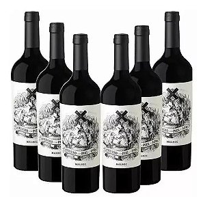 Cordero con piel de lobo Malbec  750 ml caixa com 6 garrafas
