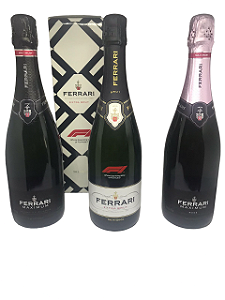 KIT 3 Ferrari - Ferrari F1 Brut + Ferrari  Brut Rose + Ferrari Extra Brut
