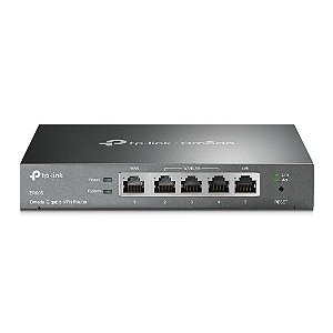 Roteador Gigabit TP-Link VPN SafeStream Omada Preto Bivolt - ER605
