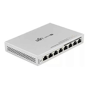 Switch Gigabit Ubiquiti UniFi 8 Portas Gerenciável 10/100/1000 Mbps C/ 4Portas PoE Bivolt - US-8-60W
