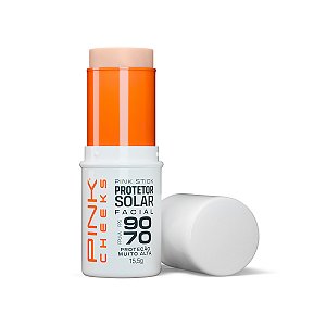 Pink Stick 10Km Protetor Solar Facial com cor FPS 90 FPUVA 70