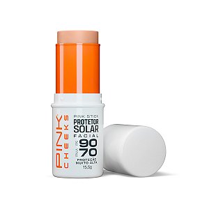 Pink Stick 15Km Protetor Solar Facial com cor FPS 90 FPUVA 70