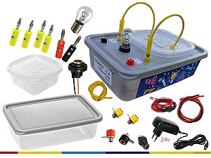 CEQ-7 Condução Elétrica e Química - Experimento de ciências, matemática, física e química