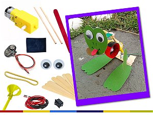 Sapinho pula-pula DIY - Kit Educação maker