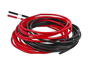 10M de fios 0,14mm awg26 - Cabinho flexível condutor elétrico (5 M Vermelho e 5 M Preto)