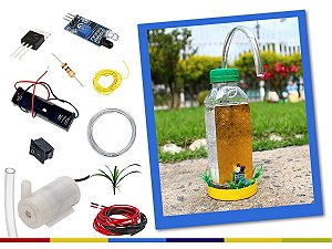 Dispenser de Álcool em Gel ou Sabonete Líquido DIY - Kit Educação Maker