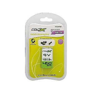 Bateria 9v 450mAh Recarregável