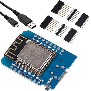 Wemos D1 Mini Nodemcu Esp8266 4MB com Cabo USB