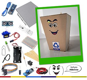 Lixeira Inteligente STEAM - Kit Robótica Educação STEAM