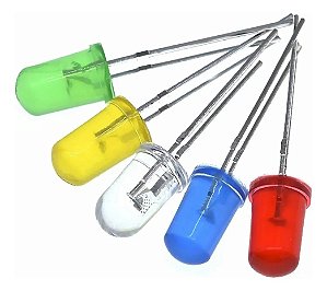 5 LEDs - Diodo Emissor de Luz 5 mm | Kit Educação Maker