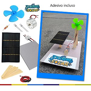 Ciclone Solar DIY – Kit Educação Maker 2 em 1 Híbrido Para Feira De Ciências