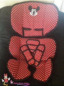 Kit de almofadas para cadeirinha automotiva Minnie Mouse