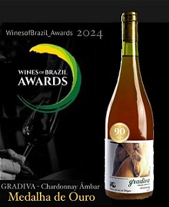 COMPRAS A PARTIR DE 4 GARRAFAS DO MESMO  PRODUTOR - VINHO NATURAL BRASIL-BRANCO ÂMBAR - VINHOS DA RUA DO URTIGÃO - Gradiva Chardonnay Monte Belo do Sul 2024