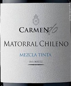 NOVIDADE NO SITE - VINHO CARMEN DO MATORRAL MEZCLA TINTA 2022