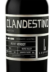 NOVIDADE NO SITE -LAURENT WINES -VINHO LAURENT CLANDESTINO PETIT VERDOT 2021