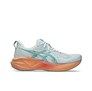 Tênis Asics Novablast 5 - Bege e Verde