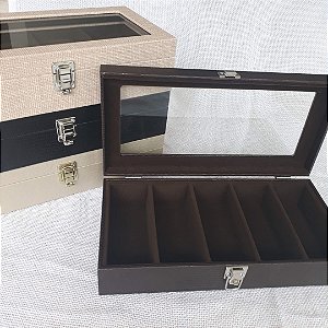 Porta Óculos Cinco divisões com expositor