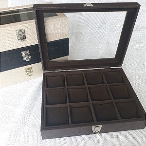 Porta Relógios Doze divisões com expositor