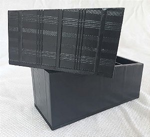 Porta Controle Remoto 3 divisões Preto