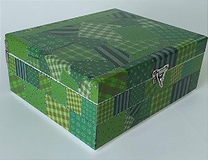 Caixa de Costura Média Verde escuro