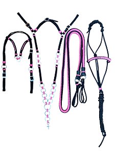 Kit rédea, peltoral, cabresto e cabeçada - SE234