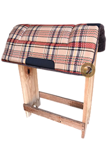 Manta Quarto de Milha Xadrez Marrom - SE32