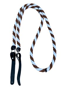 Rédea de Lã Torcida com Biqueiras de Couro - SE37