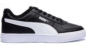 Tenis Puma Caven Couro  Preto com Branco