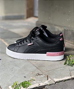 Tenis Puma Jada Couro Branco Pink - Lace Sneakers