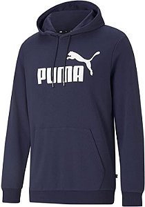 MOLETOM MASCULINO PUMA ESS BIG LOGO HOODIE AZUL MARINHO